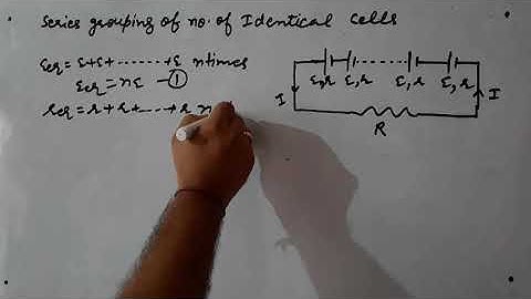 Series grouping of number of identical cells