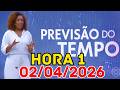 ALERTA MÁXIMO DE 100MM: Risco de temporais e granizo no Nordeste | Previsão do Tempo Hora 1 02/04