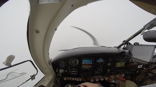 Mooney M20E IFR Flight to Spokane [Actual IMC/ILS Approach/KSFF/Rain]