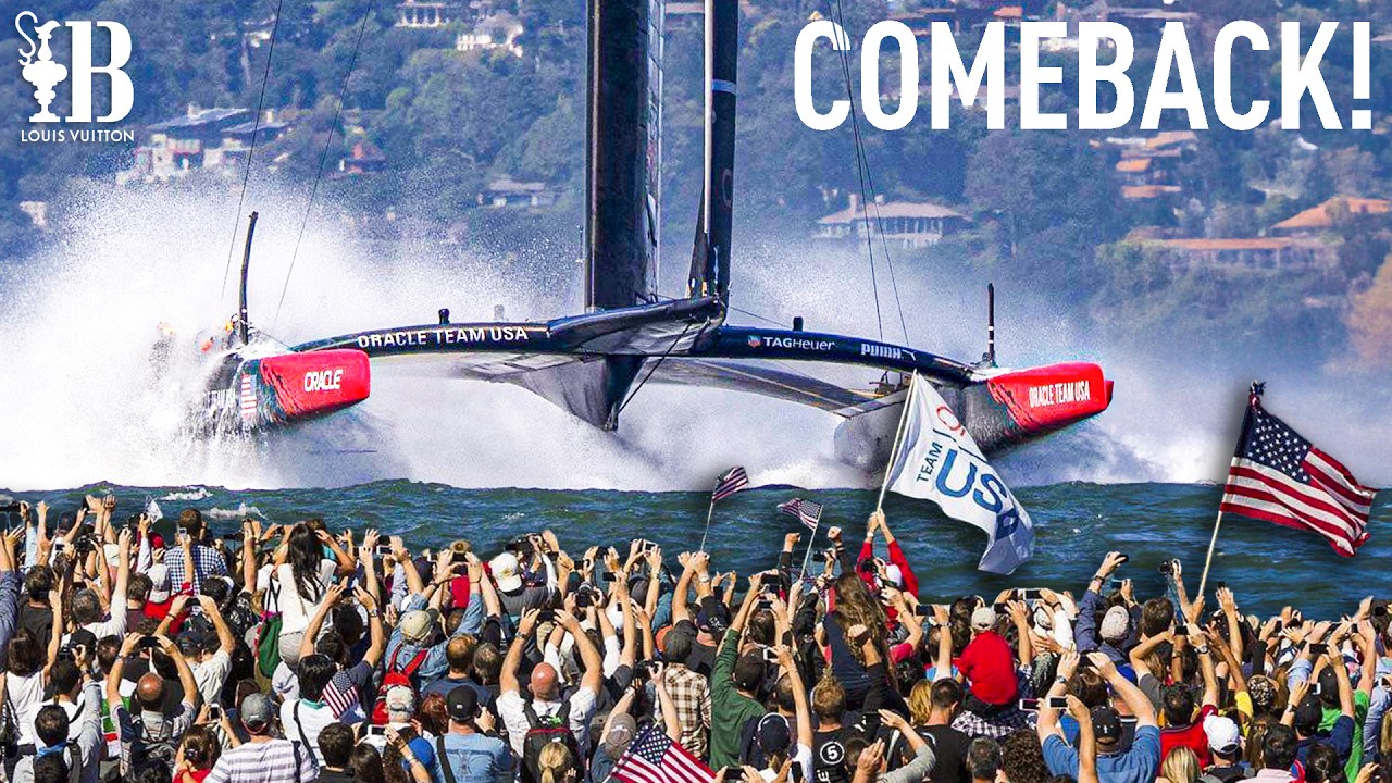 ⁣The GREATEST Comeback ever! 🔥 USA v New Zealand | 34th America's Cup