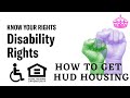 HUD Definition of Person with Disability - Disability Housing Assistance Programs