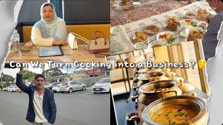 Fun With My Friend Are We Starting Our Own Catering? آیا میخواهیم از خانه غذا درست کنیم بفروشیم