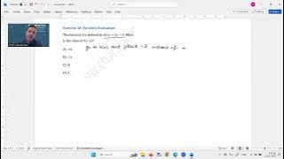 (s3e18) SAT Function evaluation  SAT Math solution