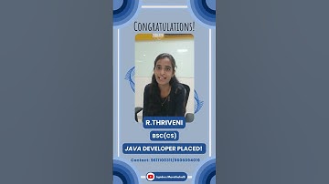 Student Successfully Placed | Java Full Stack Development | Jspiders Marathahalli | R Thriveni