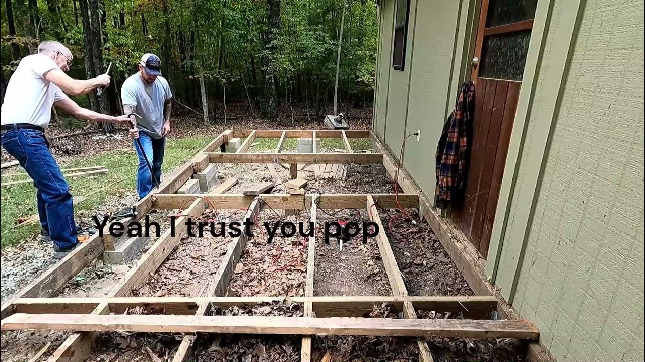 Cabin Remodeling Project Porch Deck Removal/Demo YouTube