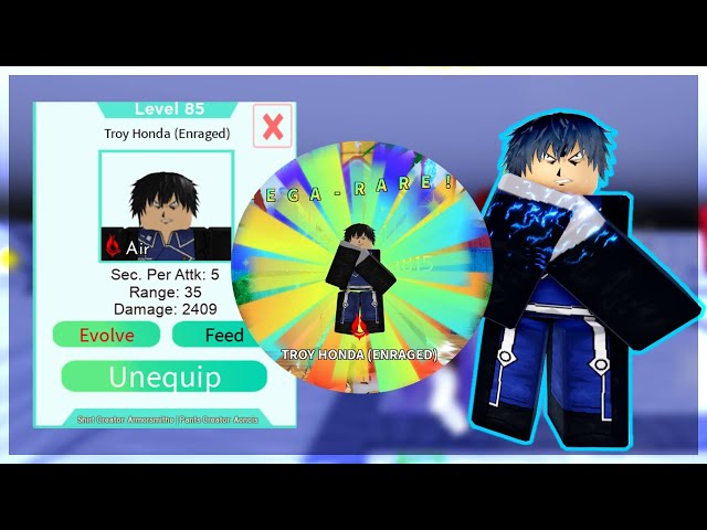 Troy Honda (Roy Mustang)  Roblox: All Star Tower Defense Wiki