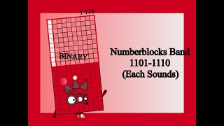 Numberblocks Band 1101-1110 (Each Sounds)