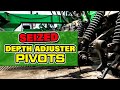 How to fix seized john deere depth adjuster pivots