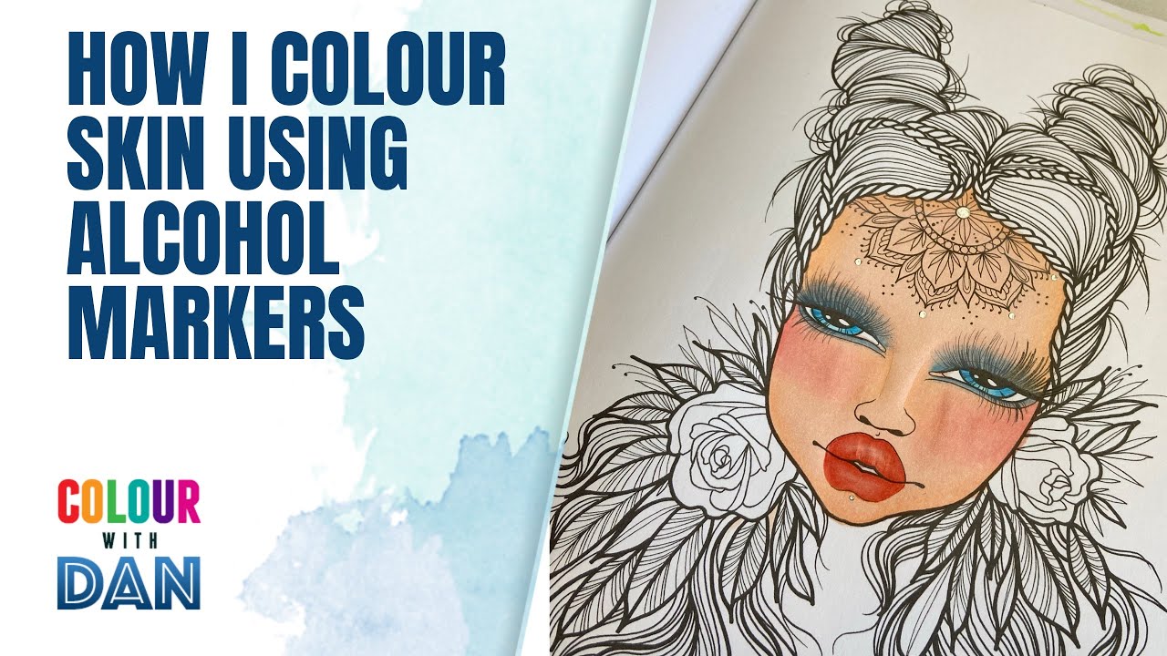 How To Colour Skin With Markers