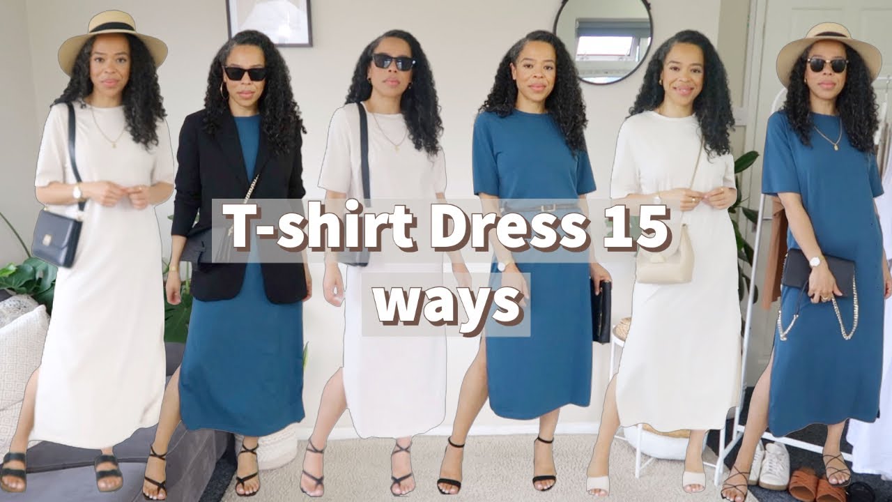 How to wear a T-Shirt Dress for Any Season