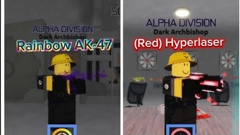 How to get the rainbow AK-47 and (red) hyperlaser in SCP Warzone #roblox #bossfightgaming #scp 