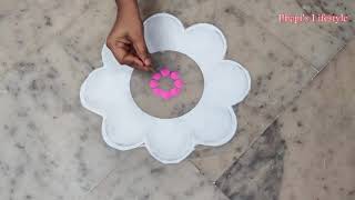 New year Simple rangoli design l sankranti special colourful rangoli l easy rangoli design