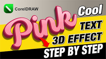🔥 CorelDraw Tutorial: Cool Calligraphy 3D Text Effect | STEP BY STEP 🔥