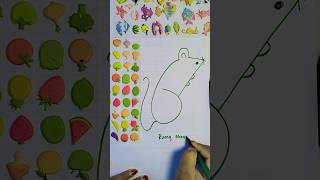 menggambar tikus dari angka 6 #art #faktasebenarnya #drawing #shorts #shortvideo