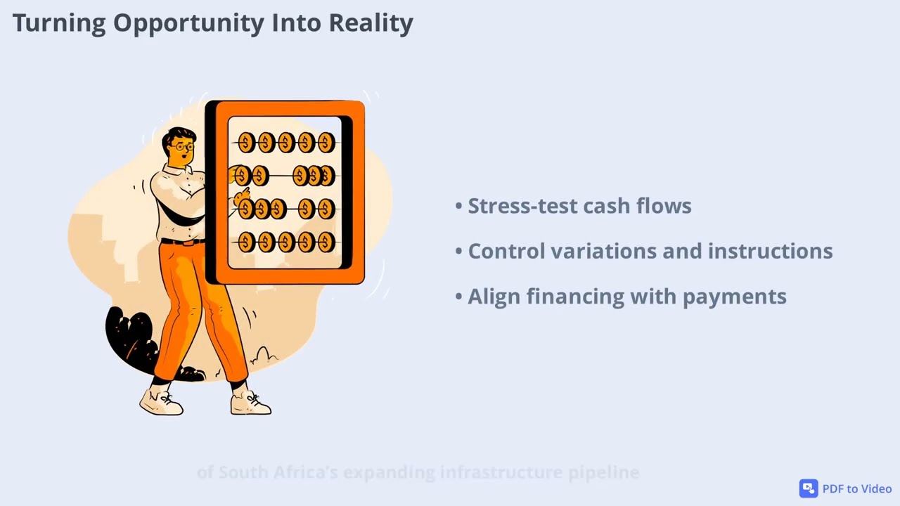 Still from South Africa’s infrastructure pipeline continues to expand across rail, water, energy, and logistics