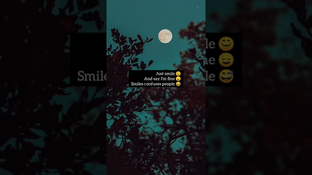 just smile and say 😅||