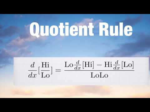 Derivative Rules Song