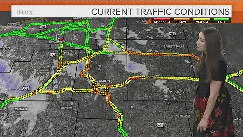 Weather Impact Alert: Round of lake effect snow causes traffic issues south of Cleveland