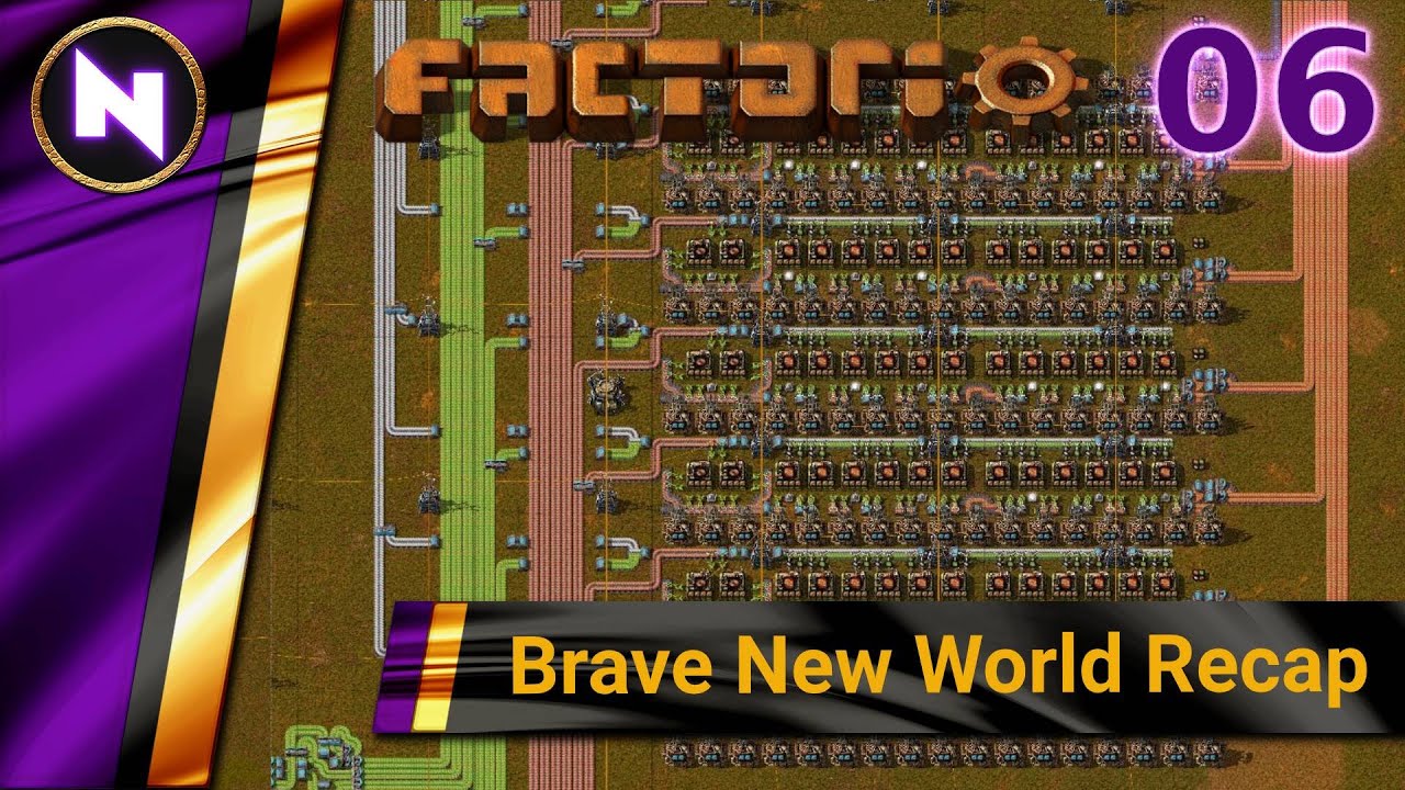 Factorio 0.18 Brave New World Recap | #6 ORANGE CIRCUITS AND STEEL ...