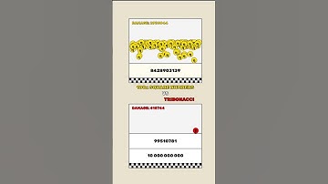Tribonacci VS 100 Square Numbers #ball #simulation #Satisfying #bouncingball #fyp #number