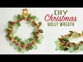 How to make a beaded christmas wreath decoration - Live beading tutorial