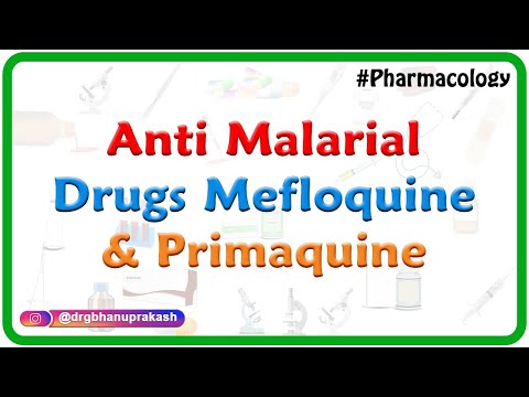 Anti malarial drugs - mefloquine and Primaquine - Pharmacology for Fmge and Neet PG