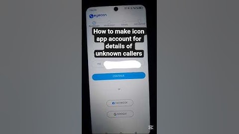 how to make eyecon app account| unknown callers janen icon app sa #shortvideo #tech
