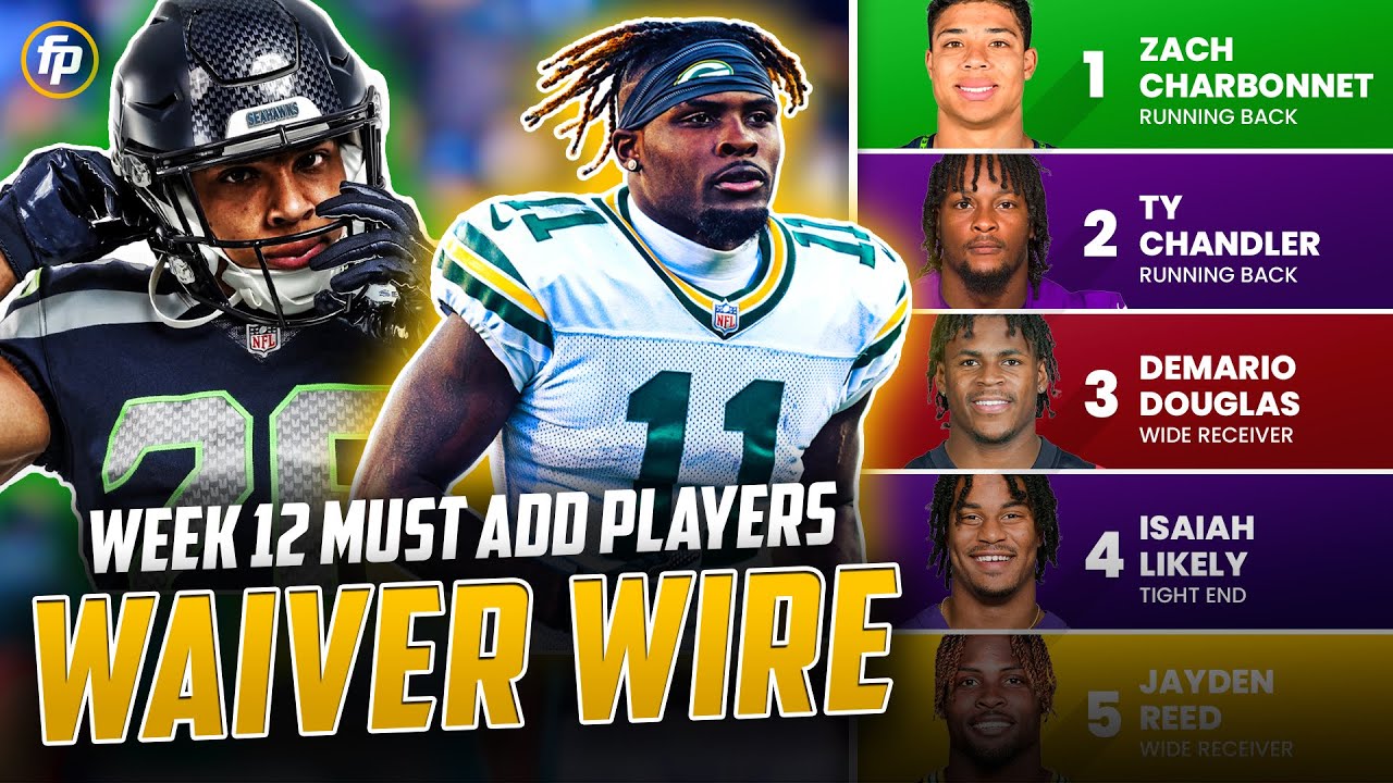 Week 12 Waiver Wire Pickups | Must-Have Players to Add to Your Roster (2023 Fantasy Football)