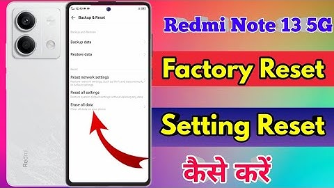 how to reset redmi note 13 5g | redmi note 13 5g reset kaise kare