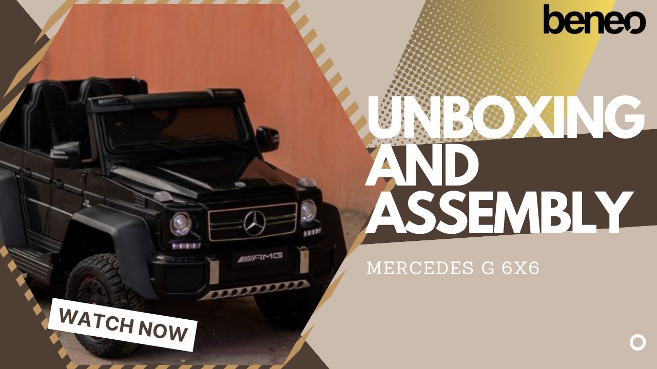 Unboxing and assembly of Mercedes G63 6X6 electric ride-on car (MOST AWAITED VIDEO)