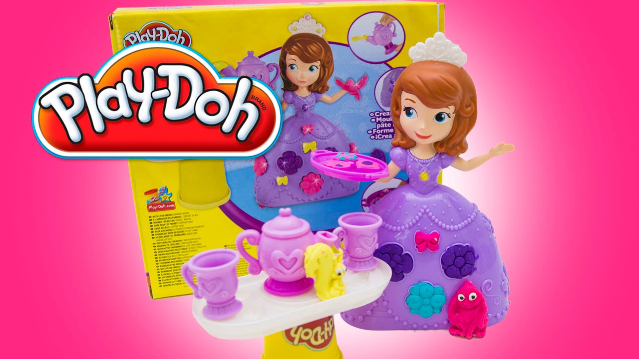 kids anka Play Doh Sofia The First Clover The Rabbit Set Disney Princess Play Dough Review