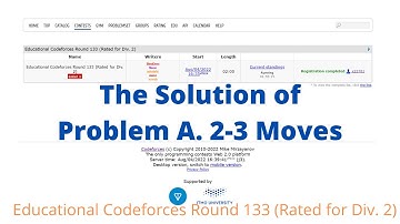 The solution of A. 2-3 Moves | Educational Codeforces Round 133 (Rated for Div. 2)