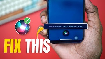 How to Fix Siri "Something Went Wrong Please Try Again" Error on iPhone | Fix Siri on iPhone