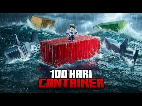 100 Hari Minecraft di Container
