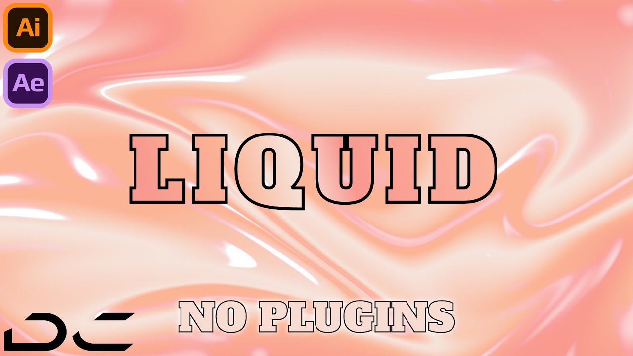 Liquid Effect Background in Adobe After Effects | NO PLUGINS - YouTube