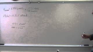 Calculate Volume of Solute in Percent Volume/Volume (% V/V) 002