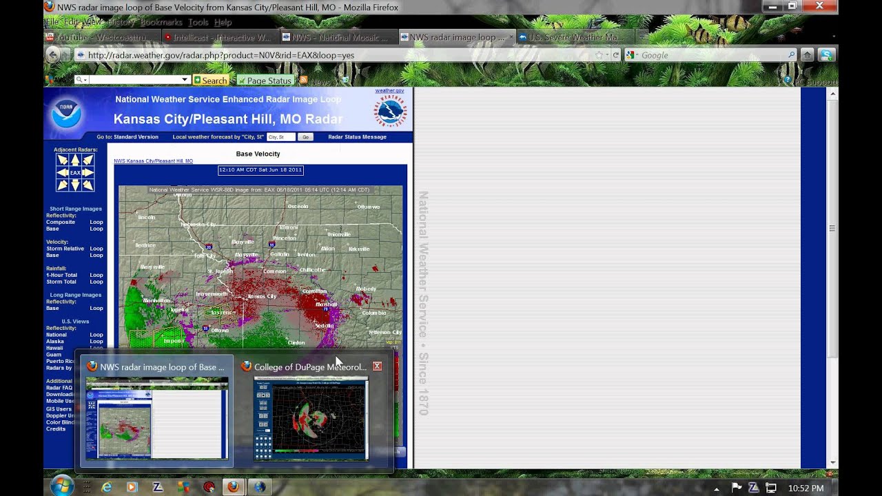 Kansas to Missouri Radar Anomilies June 17 2011.avi YouTube