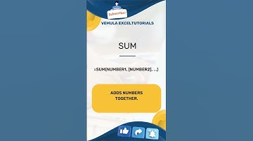Sum formula Top 100 Excel formulas #msexcel #exceltutorials #exceltips #trending #excelformulas