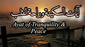 آيات السكينة والطمأنينة للراحة النفسية والهدوء | Ayat of Tranquility & Peace.