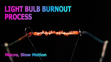 Fascinating spectacle, the process of a light bulb burning out. Сlose-up Slow Motion.