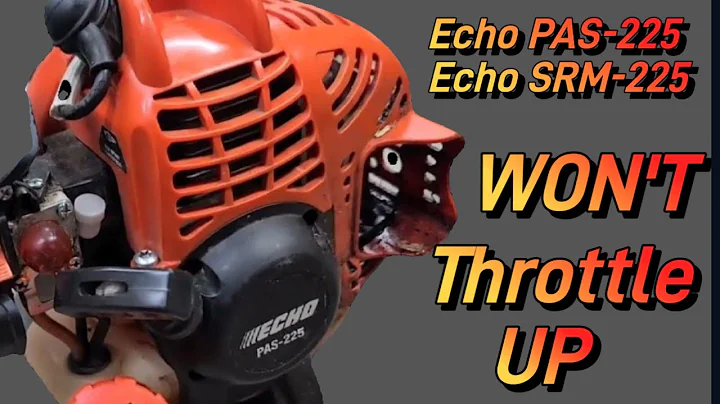 How to Fix Trimmer Weed Eater that won't throttle up SRM-225 PAS-225 or Any 2 Cycle Trimmer