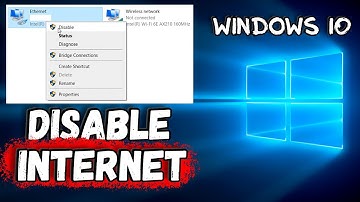 How to disable internet on Windows 10