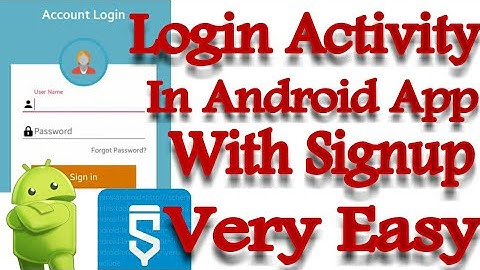 #34. Sketchware Tutorials- Login Activity in Android app using Sketchware