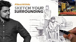 Learn to Sketch Your Surrounding Like an Artist
