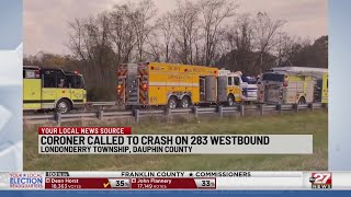 Coroner called to crash on 283 in Dauphin County