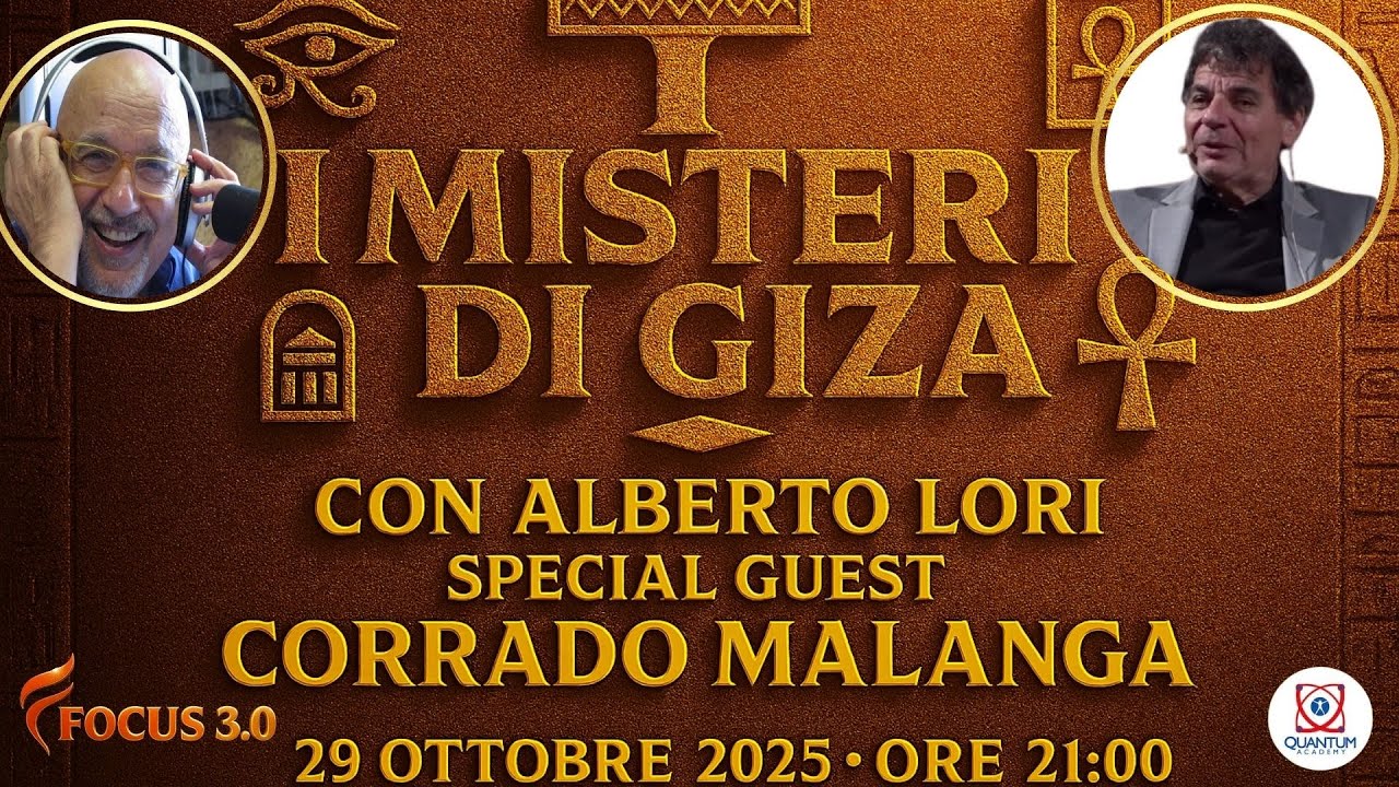 "I MISTERI DI GIZA"  Dott. Alberto Lori e il Dott. Corrado Malanga