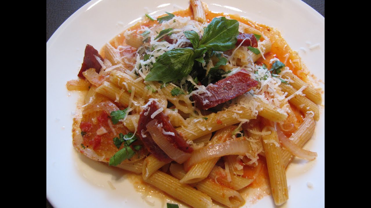 Easy Italian Recipes - Salami Pasta - YouTube