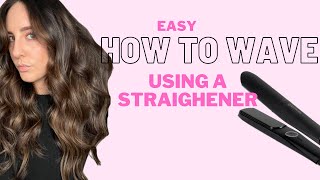 EASY how to wave using a straightener! Thew new ghd chronos flat iron