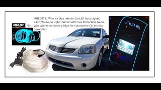 How to install El Wire Interior Car LED Strip Lights - Mitsubishi Galant / 380 screenshot 5