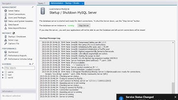 iniciar y parar servicio mysql